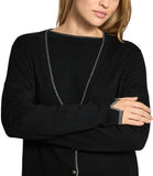 LIU JO WHITE Maxi cardigan nero