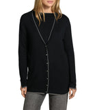 LIU JO WHITE Maxi cardigan nero