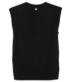 LIU JO WHITE Gilet con rombi nero