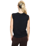 LIU JO WHITE Gilet con rombi nero