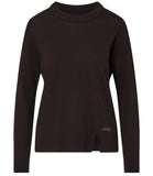 LIU JO WHITE Pullover con spacco in fondo marrone