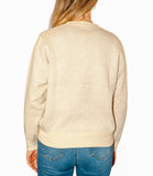 LOUISE NTRFSH Cardigan con rombi frontali panna