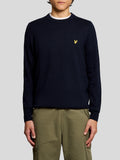 LYLE & SCOTT U Pullover cotton merino BLU SCURO