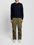 LYLE & SCOTT U Pullover cotton merino BLU SCURO