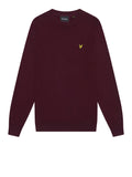 LYLE & SCOTT U Pullover cotton merino BORGOGNA