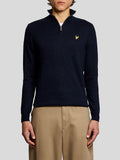 LYLE & SCOTT U Pullover mezza zip BLU SCURO