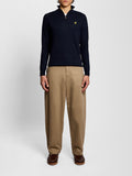 LYLE & SCOTT U Pullover mezza zip BLU SCURO