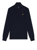 LYLE & SCOTT U Pullover mezza zip BLU SCURO