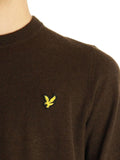 LYLE & SCOTT U Maglioncino girocollo in misto lana d'agnello marrone