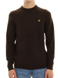LYLE & SCOTT U Maglioncino girocollo in misto lana d'agnello marrone