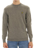 LYLE & SCOTT U Maglioncino girocollo in misto lana d'agnello kaki