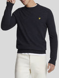 LYLE & SCOTT U Maglioncino girocollo lambswool blend BLU SCURO