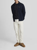 LYLE & SCOTT U Maglioncino girocollo lambswool blend BLU SCURO