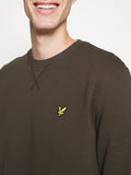 LYLE & SCOTT U Felpa girocollo verde oliva