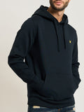 LYLE & SCOTT U Felpa basic con cappuccio BLU SCURO