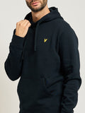 LYLE & SCOTT U Felpa basic con cappuccio BLU SCURO