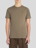 LYLE & SCOTT U T-shirt manica corta Plain basic logo kaki