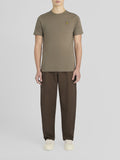 LYLE & SCOTT U T-shirt manica corta Plain basic logo kaki