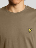 LYLE & SCOTT U T-shirt manica corta Plain basic logo kaki