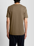 LYLE & SCOTT U T-shirt manica corta Plain basic logo kaki