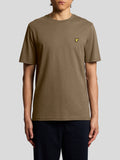 LYLE & SCOTT U T-shirt manica corta Plain basic logo kaki