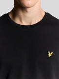LYLE & SCOTT U T-shirt manica corta Plain basic logo nero