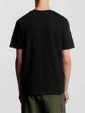 LYLE & SCOTT U T-shirt manica corta Plain basic logo nero