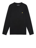 LYLE & SCOTT U T-shirt manica lunga basic logo nero