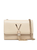 MARIO VALENTINO D Pochette divina con tracolla catena beige