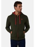 NORTH SAILS U Felpa zip e cappuccio con logo verde