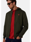 NORTH SAILS U Felpa zip e cappuccio con logo verde