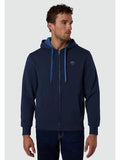 NORTH SAILS U Felpa zip e cappuccio con logo NAVY
