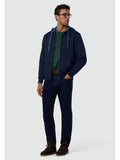 NORTH SAILS U Felpa zip e cappuccio con logo NAVY