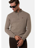 NORTH SAILS U Lupo mezza zip dettaglio in contrasto beige