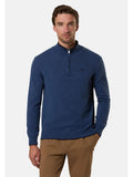 NORTH SAILS U Lupo mezza zip dettaglio in contrasto BLU CINA