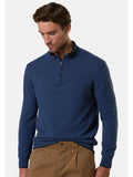 NORTH SAILS U Lupo mezza zip dettaglio in contrasto BLU CINA