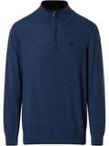 NORTH SAILS U Lupo mezza zip dettaglio in contrasto BLU CINA