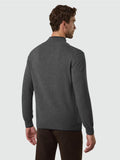NORTH SAILS U Lupo mezza zip dettaglio in contrasto GRIGIO MEDIO