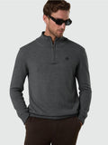 NORTH SAILS U Lupo mezza zip dettaglio in contrasto GRIGIO MEDIO