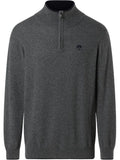 NORTH SAILS U Lupo mezza zip dettaglio in contrasto GRIGIO MEDIO