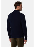 NORTH SAILS U Cardigan full zip dettaglio in contrasto NAVY