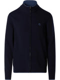 NORTH SAILS U Cardigan full zip dettaglio in contrasto NAVY