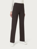 RAGNO D Pantaloni wide leg CIOCCOLATO