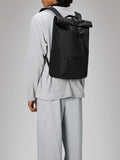 RAINS U Zaino rolltop nero