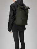 RAINS U Zaino rolltop verde