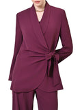 RINASCIMENTO Giacca con chiusura fiocco da completo BORDEAUX