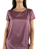 RINASCIMENTO Blusa maniche corte lucida rosa