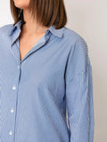 TIFFOSI Camicia a righe Nancy NAVY