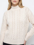 TIFFOSI Lupetto a trecce cardinal beige