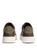 TOMMY H CALZ U COL Sneakers in pelle essential marrone